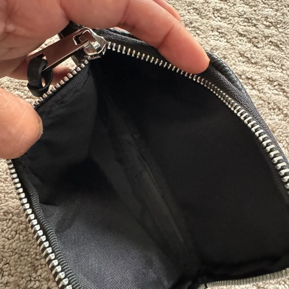 Bandolier Black Textured Wallet Pouch with Silver Accents - Picture 3 of 3